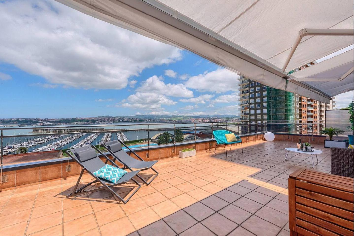 Atico Lujo Costa Vasca Bilbaoterraza Mar Jacuzi Apartment Santurtzi Ngoại thất bức ảnh
