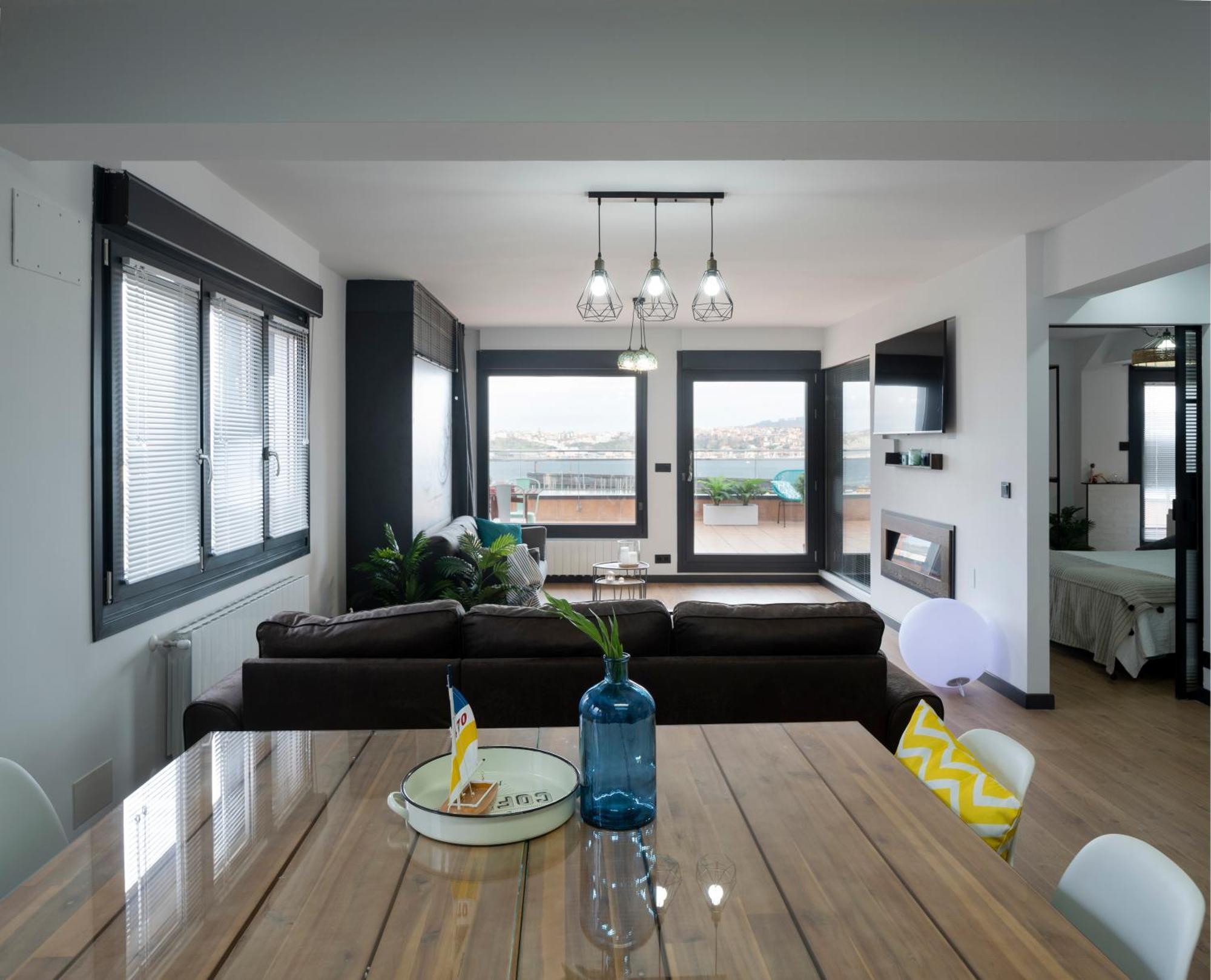 Atico Lujo Costa Vasca Bilbaoterraza Mar Jacuzi Apartment Santurtzi Ngoại thất bức ảnh